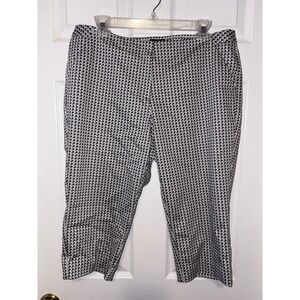 Worthington Modern Geometric Print Capri Pants Size 12P 1475